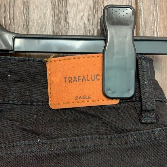 Zara Black Jeans with Red and White Stripes - Picture 3 of 4